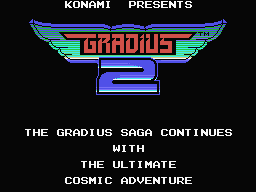 Gradius 2 Title Screen